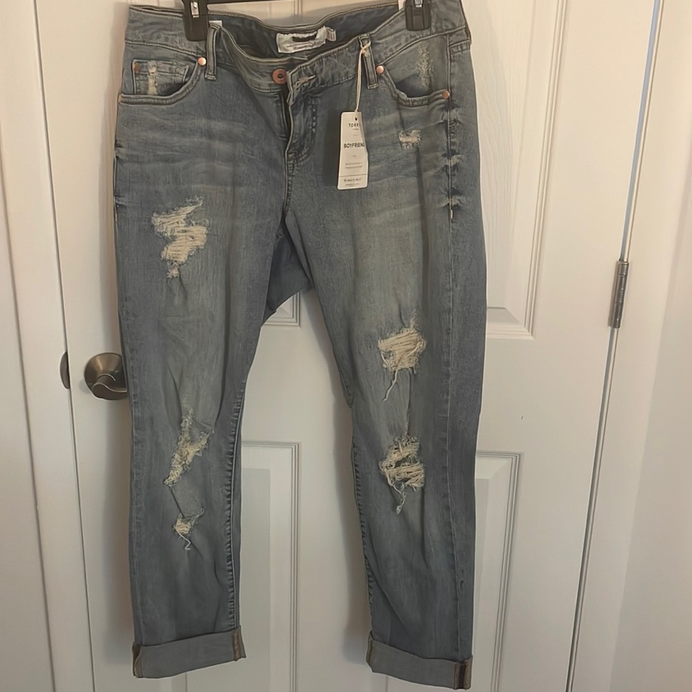 {NEW} Torrid Denim Boyfriend Jeans (size 12).
